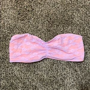 PINK lace bandeau